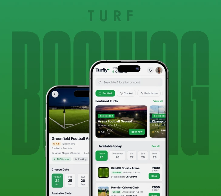 Turf Booking App Development