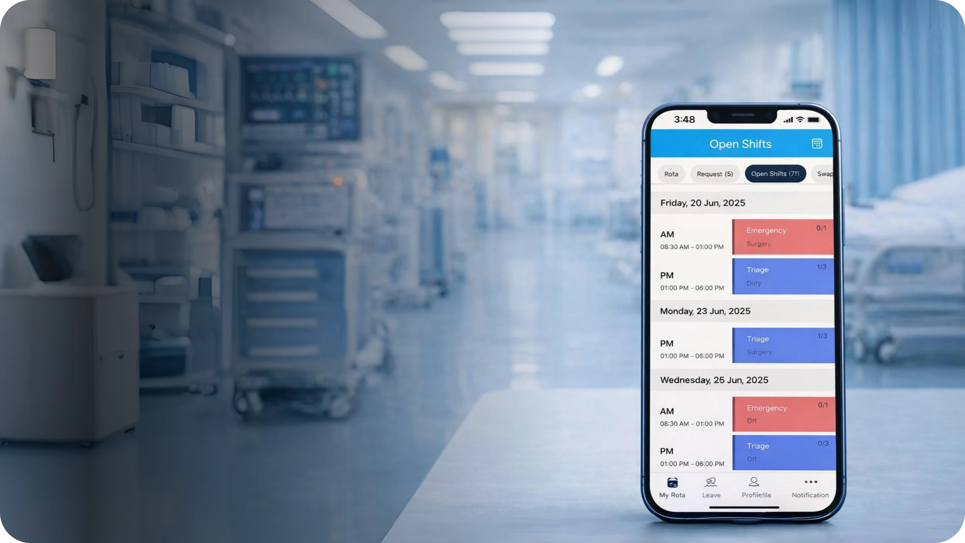 OmniRota - specifically for use by GP surgeries